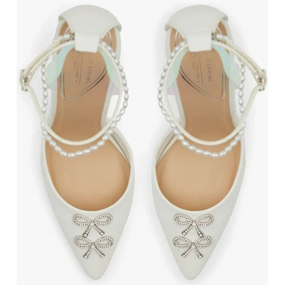 NEW! Women's Call It Spring White High Heel Pumps, Size 10